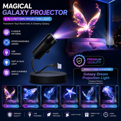 6-in-1 Magical Galaxy Projector