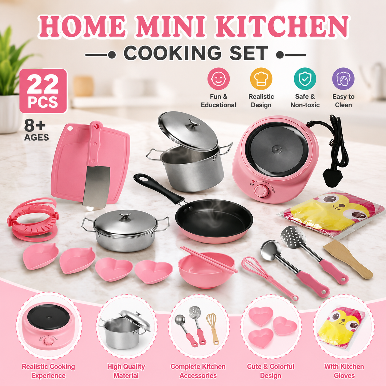 Real Cooking Kit for Kids