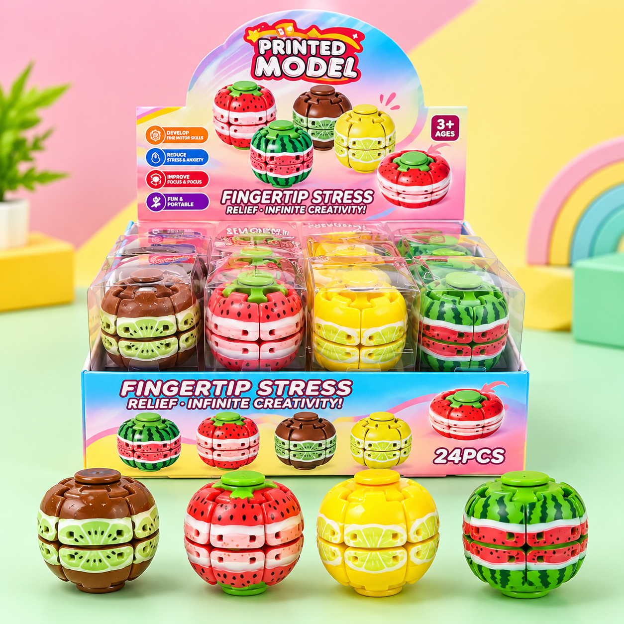 Fruit-Shaped Transformable Finger Spinner-Limited Edition