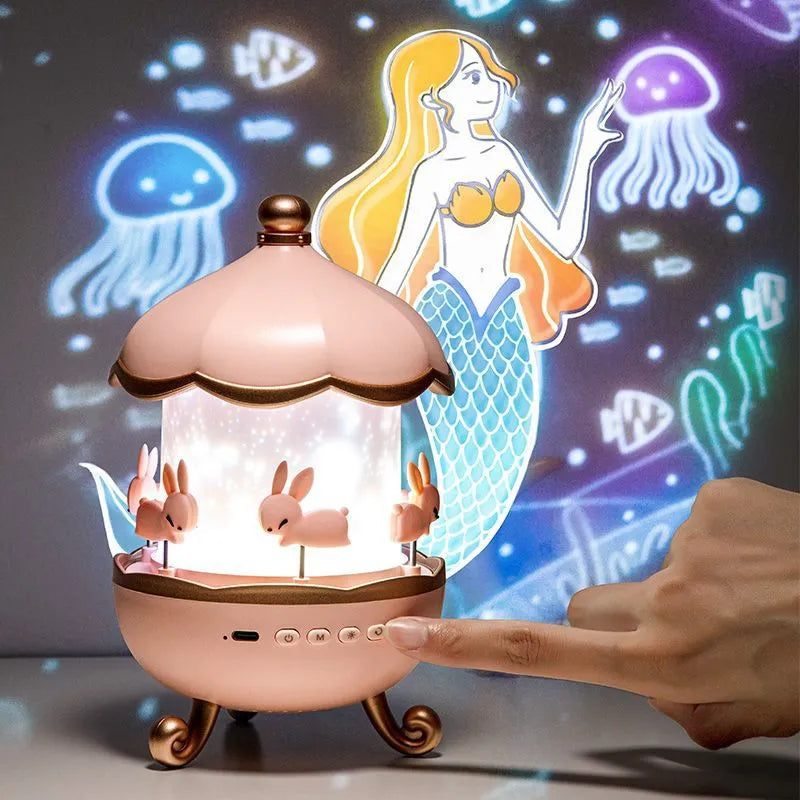 Starry Sky Music Night Light Projector | 360° BT Speaker