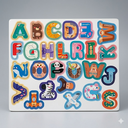 Wooden Double-Sided Magnetic Blackboard for Kids