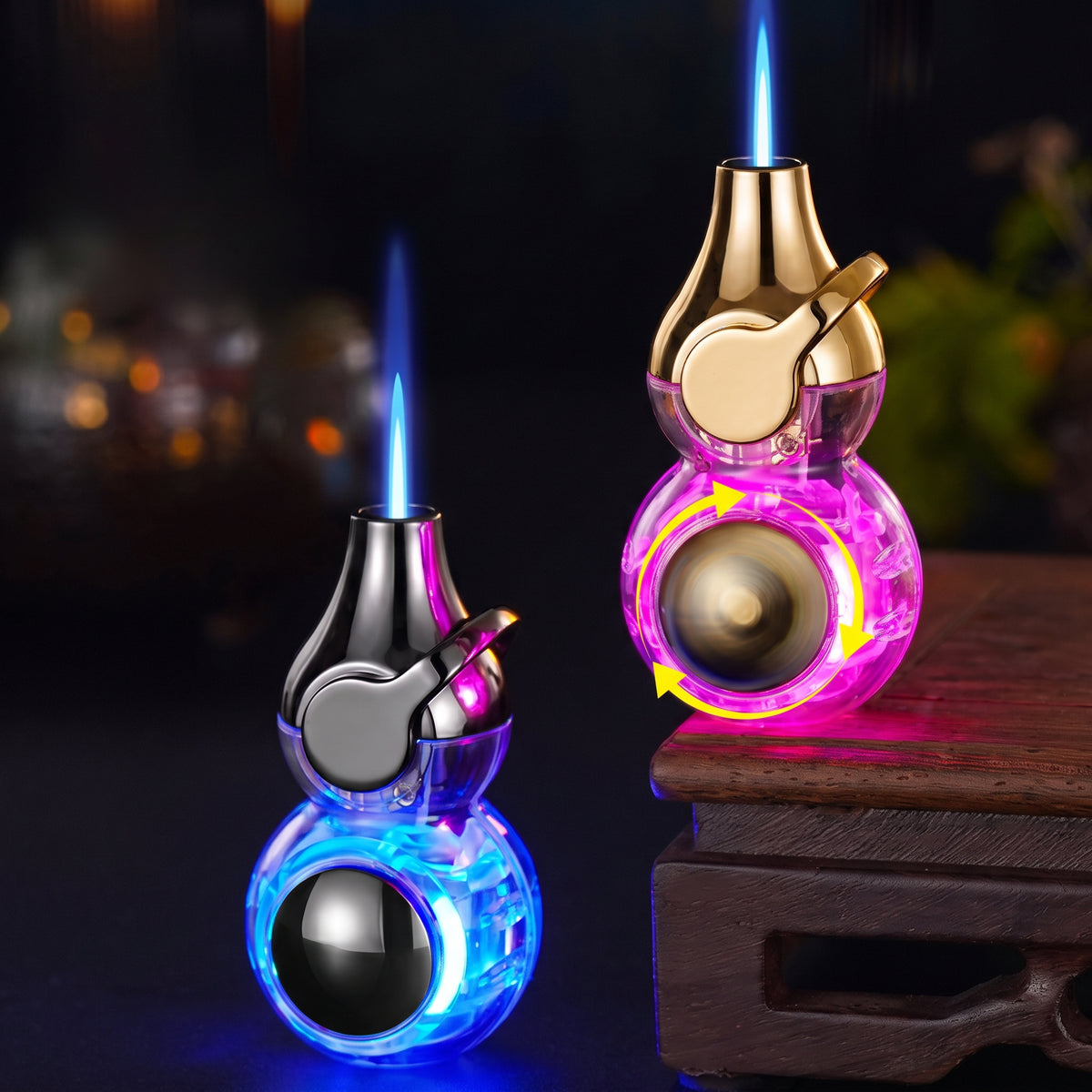 Gourd Shape Spinner Jet Lighter