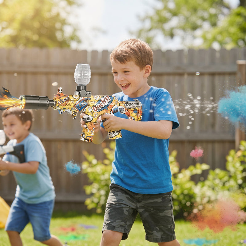 Gel Blaster Toy Gun with Light & Smoke Effects