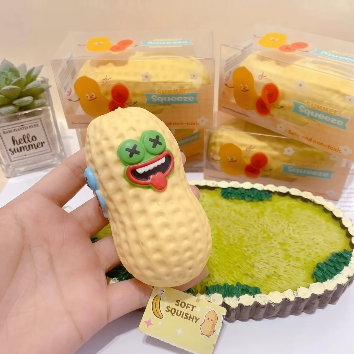 Peanut Squishy Stress Relief Toy