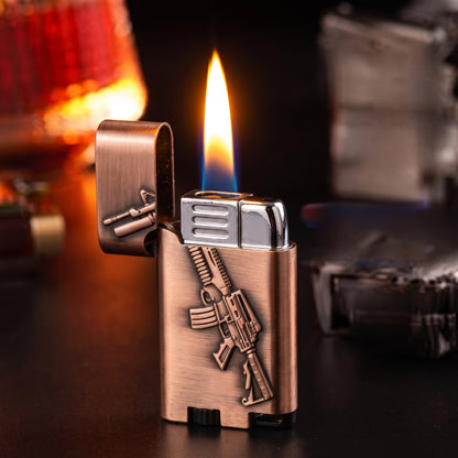 Retro Embossed Metal Lighter