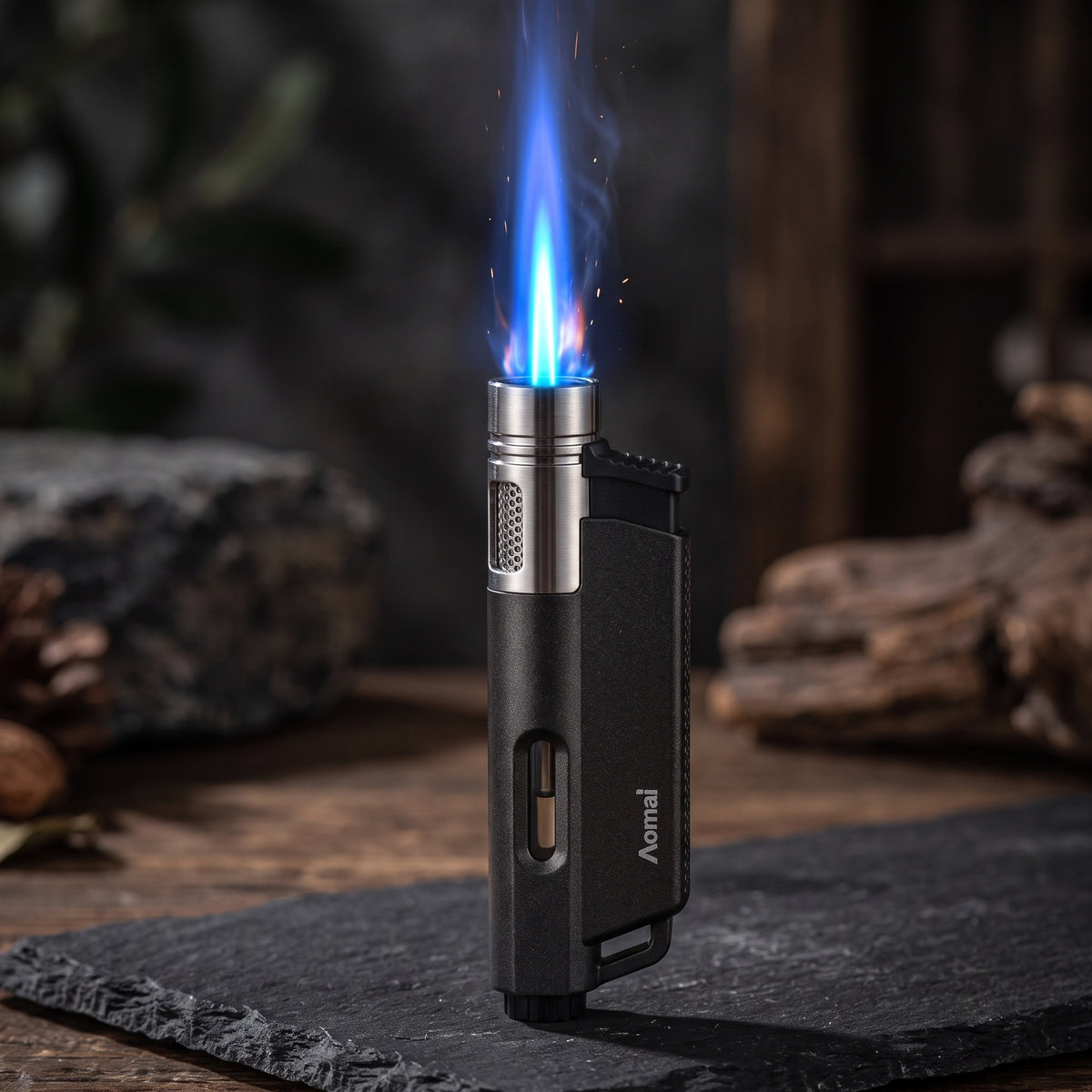 Portable Blue Flame  Refillable  Jet Lighter