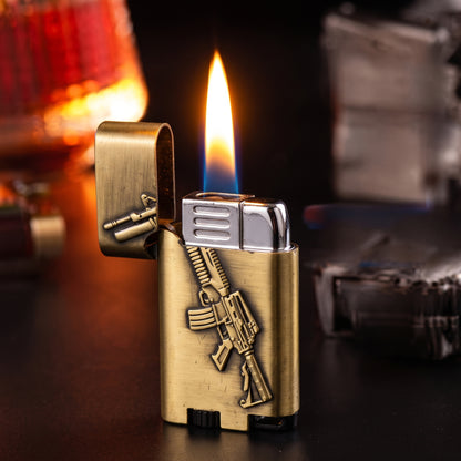 Retro Embossed Metal Lighter