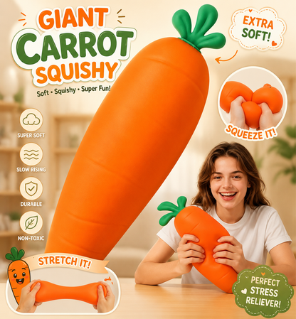 Cute Carrot Squishy Toy – Soft Squeeze & Stress Relief Toy