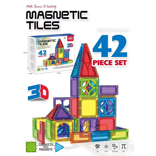 42PCS Magnetic Building Tiles