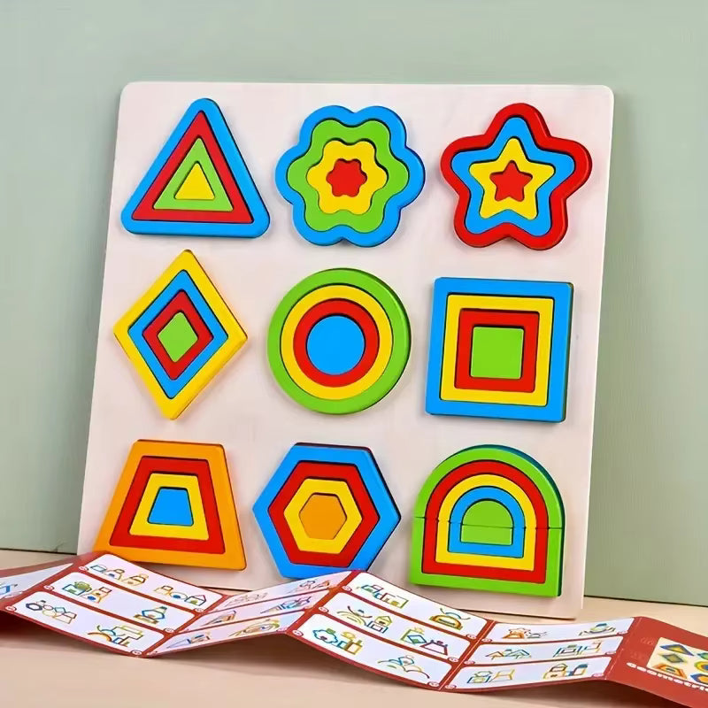 Montessori Color & Shape Matching Blocks