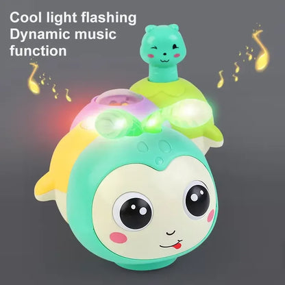 Electric Cartoon Caterpillar Car Toy
