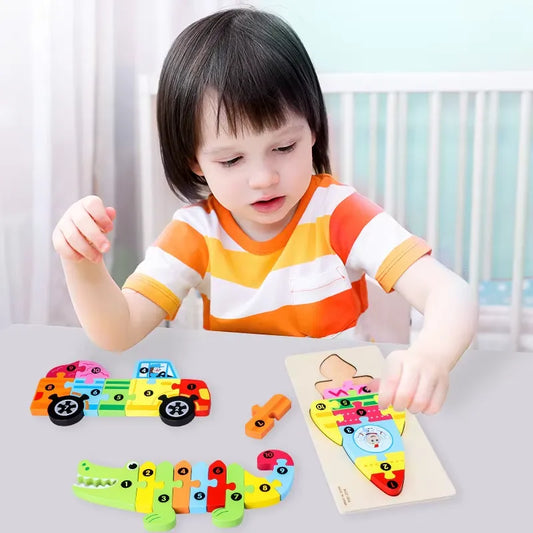 Wooden 3D Animal Puzzle Toy