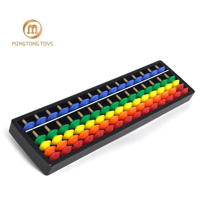 Colorful Kids Abacus (15-Rod Counting Beads Toy)