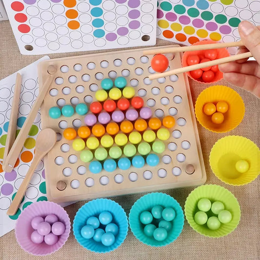 Rainbow Montessori Sensory Board