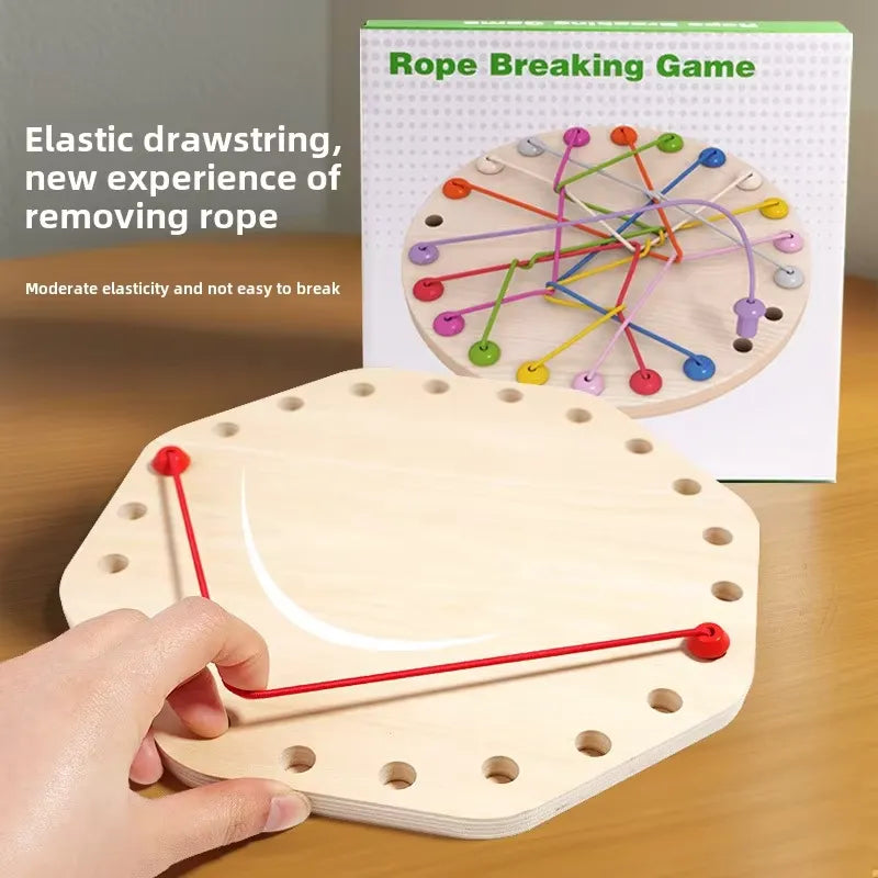 Wooden Rope Breaking Puzzle Game