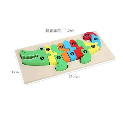 Wooden 3D Animal Puzzle Toy