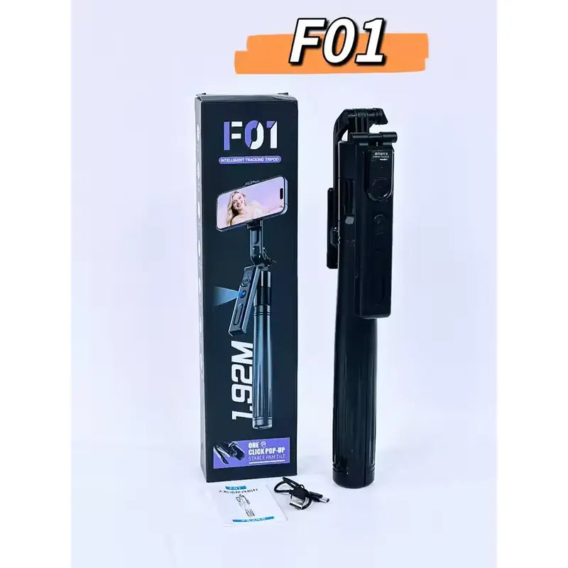 F01 AI Face Tracking Selfie Stick Tripod
