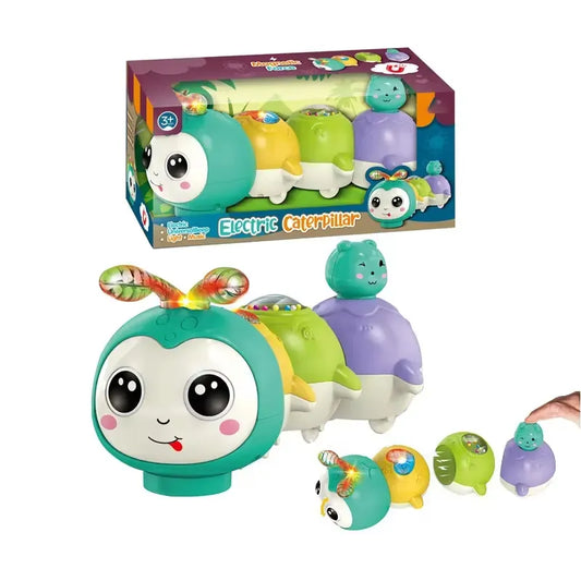 Electric Cartoon Caterpillar Car Toy