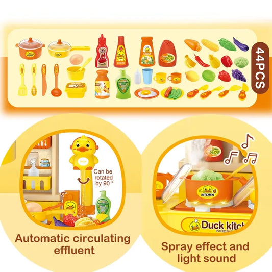 Funny Duck Kitchen Play Set with Spray Effect