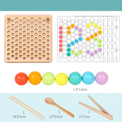 Rainbow Montessori Sensory Board