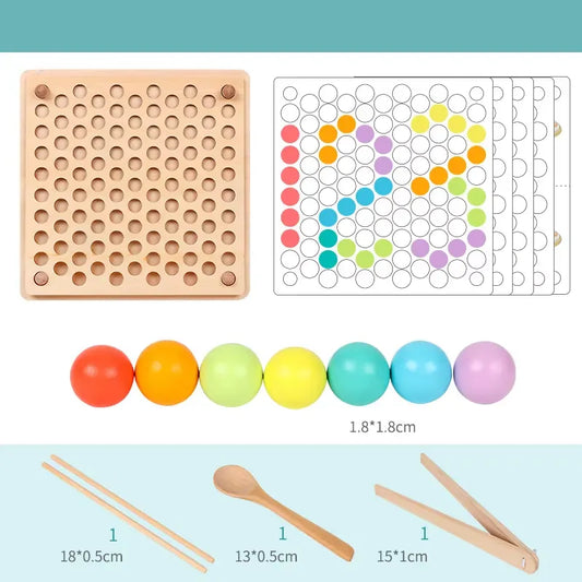Rainbow Montessori Sensory Board