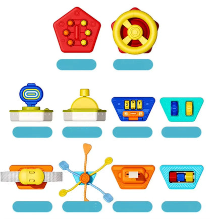 22-in-1 Montessori Busy Board Activity Cube