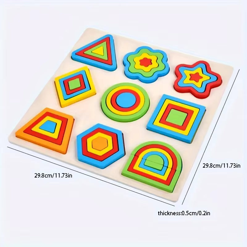 Montessori Color & Shape Matching Blocks
