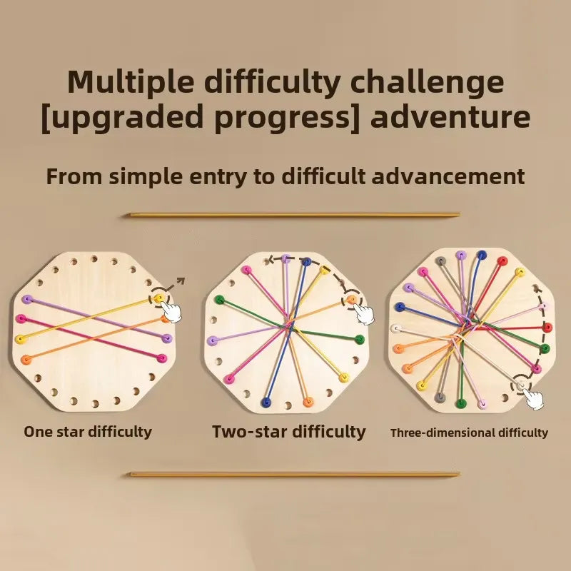 Wooden Rope Breaking Puzzle Game