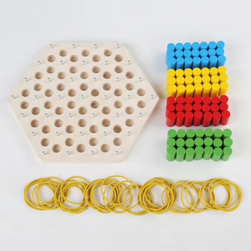 Wooden Triangle Battle Chess Game