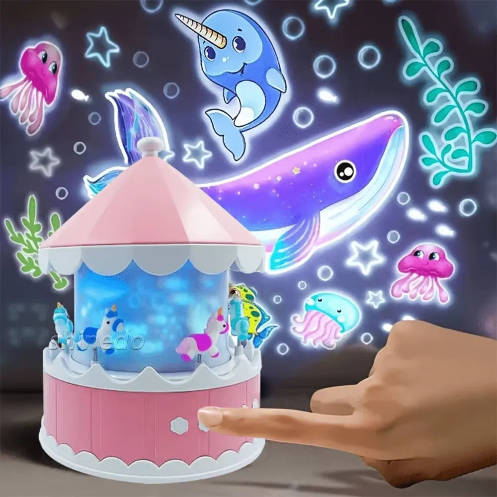21-Film Rotating Starry Sky Projector Night Light