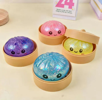 Glitter Dumpling Squishy Stress Toy