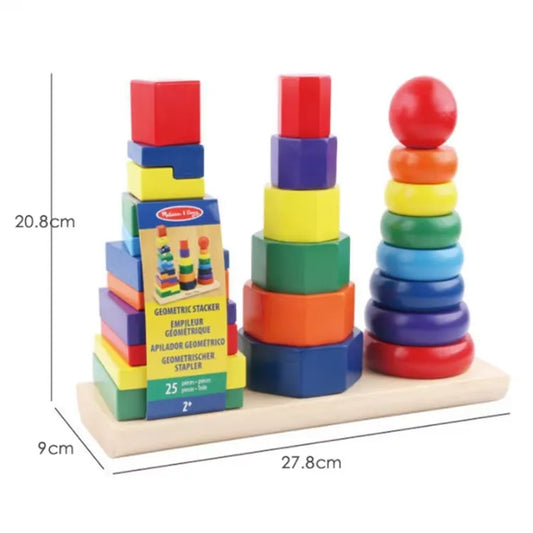 Montessori Geometric Rainbow Tower