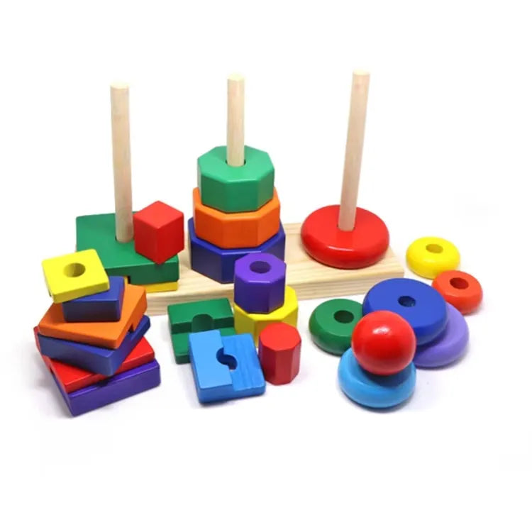 Montessori Geometric Rainbow Tower