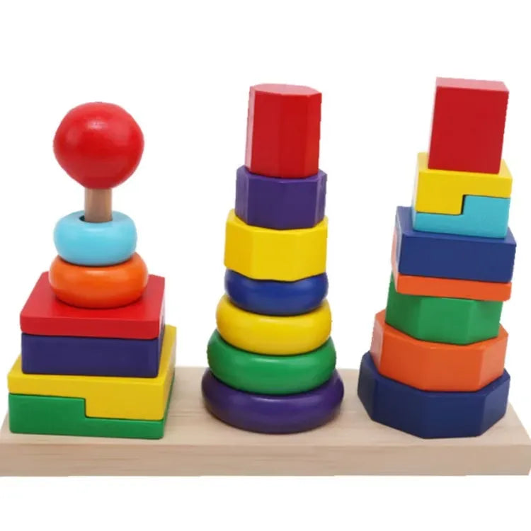Montessori Geometric Rainbow Tower