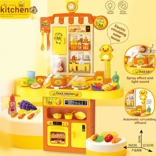 Funny Duck Kitchen Play Set with Spray Effect