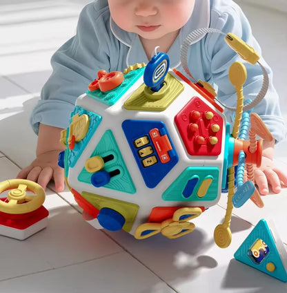22-in-1 Montessori Busy Board Activity Cube