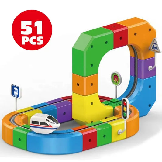 DIY Electric Magic Track Car Set (51 Ps)