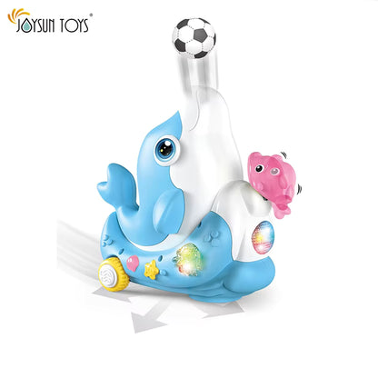 Electric Musical Dolphin Blowing Ball Toy