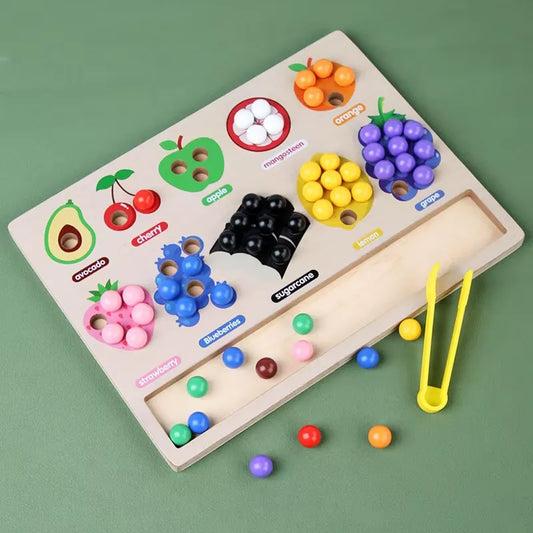 Montessori Fruit Bead Sorting Toy