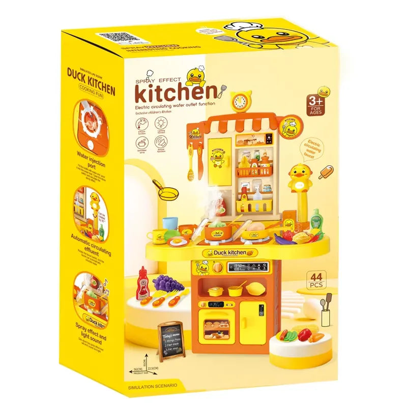 Funny Duck Kitchen Play Set with Spray Effect