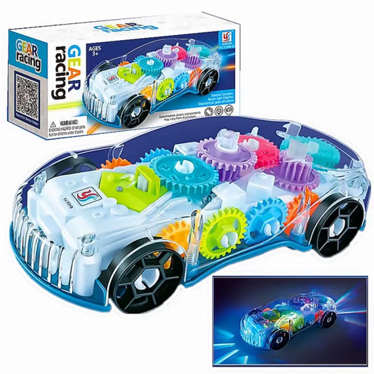 Transparent Gear Light Music Car