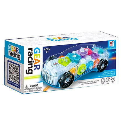 Transparent Gear Light Music Car