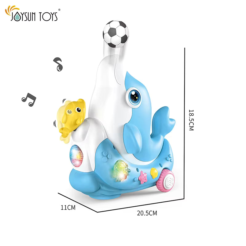 Electric Musical Dolphin Blowing Ball Toy