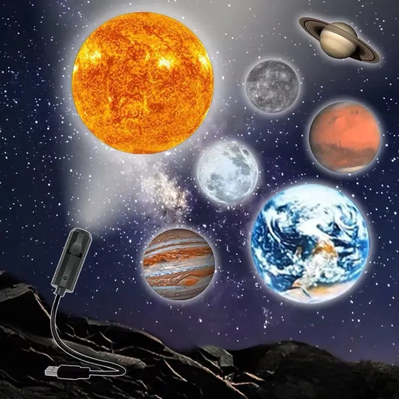 Planet LED Projection Lamp