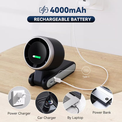 Portable Handheld Turbo Fan with 3600 mAh Battary