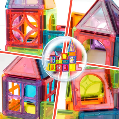 34 PCS Magnetic Building Tiles