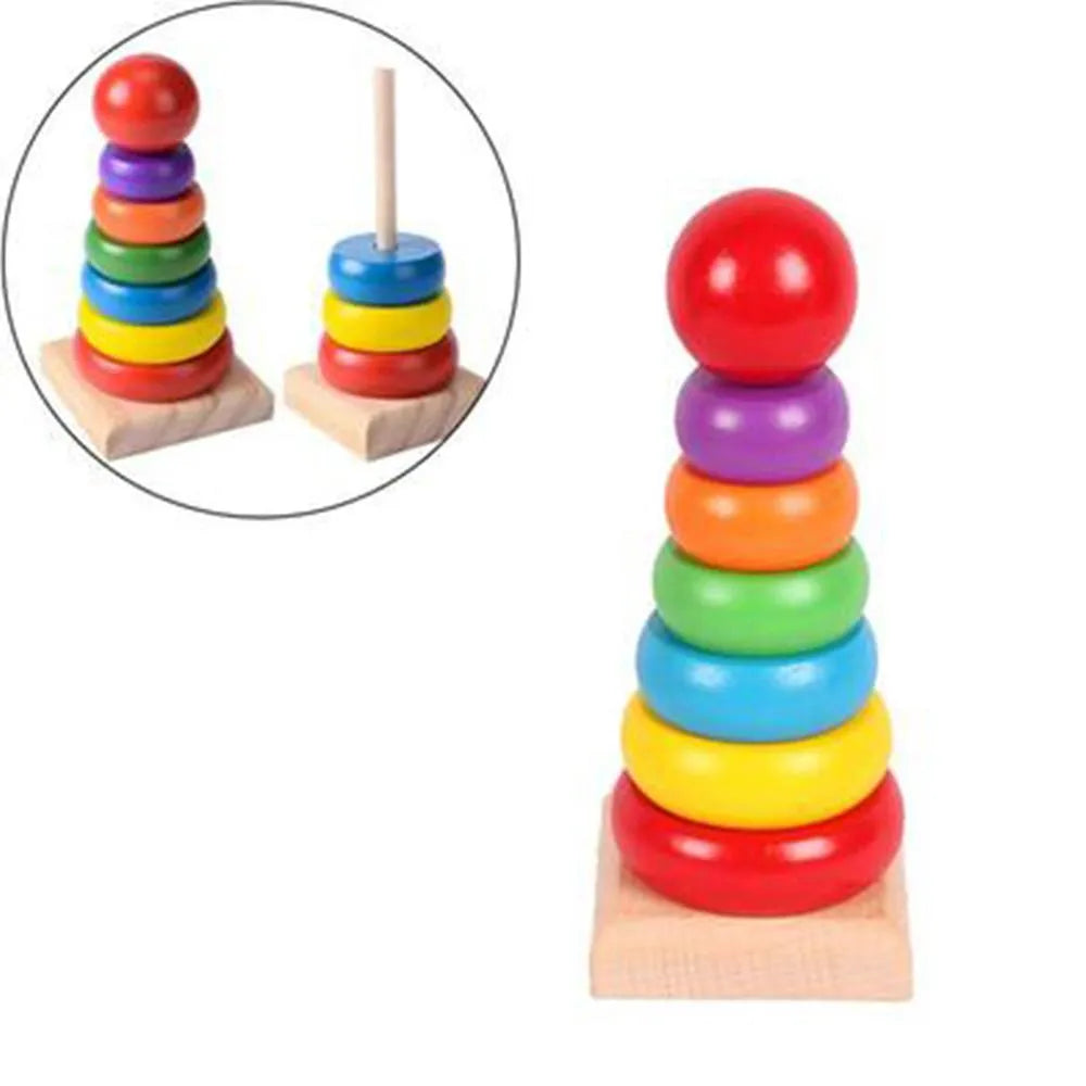 Rainbow Tower Stacking Toy for children
