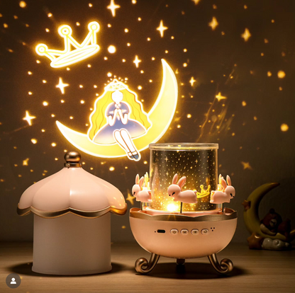 Starry Sky Night Light 360° Projector | Bluetooth Speaker with Remote Control