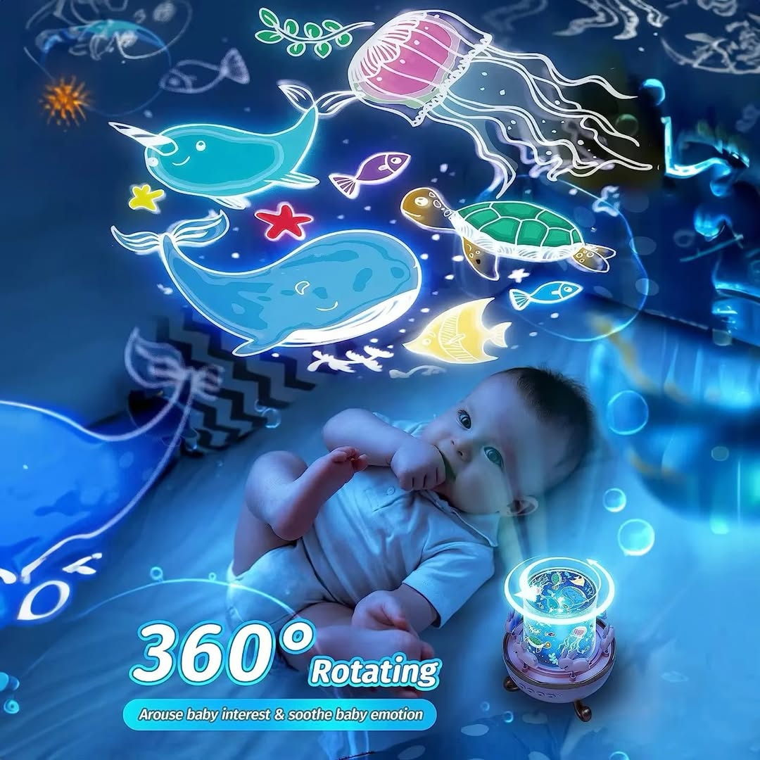 Starry Sky Night Light 360° Projector | Bluetooth Speaker with Remote Control