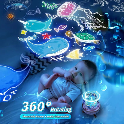Starry Sky Night Light 360° Projector | Bluetooth Speaker with Remote Control